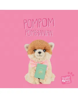 Studio Pets Плюшено куче Померан с папийонка, ПомПон, 16 см