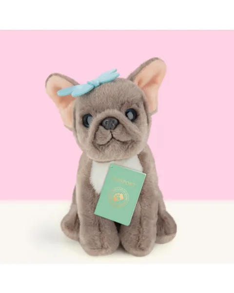 studio pets плюшено куче дакел с цвете, дейси, 16 см 59