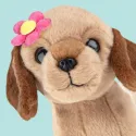 studio pets плюшено куче дакел с цвете, дейси, 16 см 15