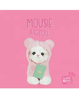 Studio Pets Плюшено коте с мека блузка, Мауси, 16 см