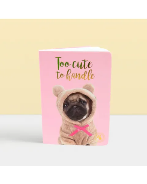studio pets тефтерче с химикал, листчета и разделители, кученцето помпон 67