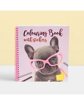 Studio Pets Книжка за оцветяване със стикери, Кученцето Санчеста