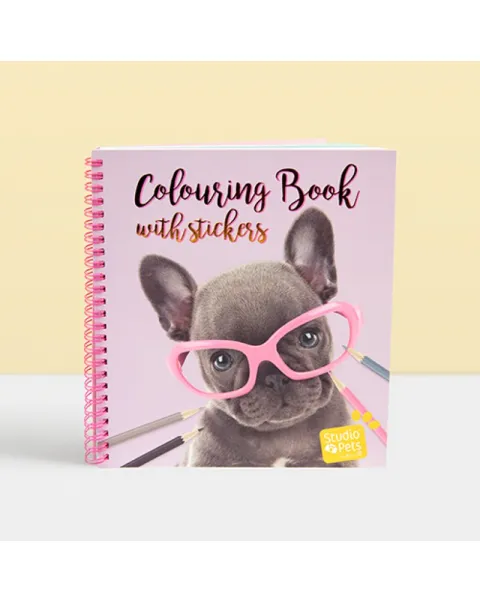 studio pets книжка за оцветяване със стикери, кученце 79