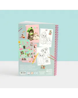 Studio Pets Книжка за оцветяване със стикери, Кучето Ади