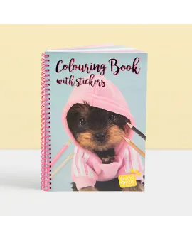 Studio Pets Книжка за оцветяване със стикери, Кучето Ади