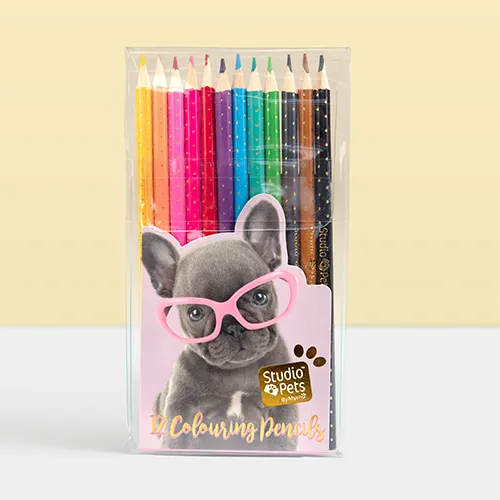 studio pets цветни моливи, 12 броя 14