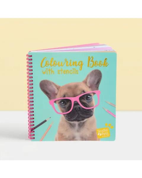 studio pets книжка за оцветяване със стикери, кученце 73