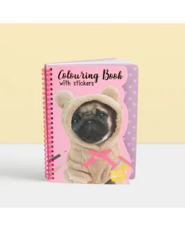 Studio Pets Книжка за оцветяване със стикери, Кученце