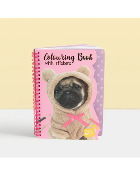 studio pets книжка за оцветяване със стикери, кучето ади 47